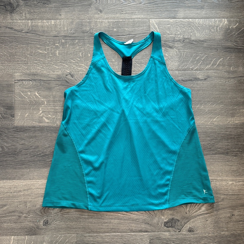 Danskin Now Teal Racerback Performance Tank